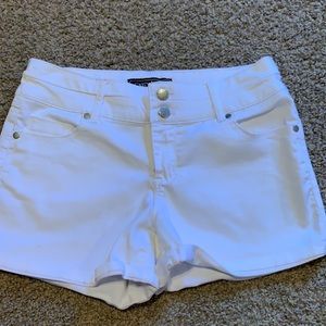 White Cato jean shorts